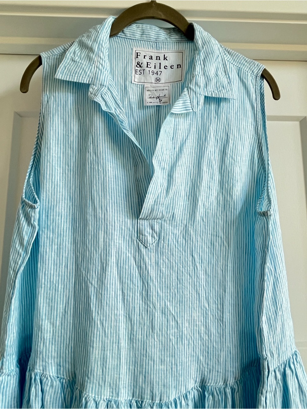 Frank & Eileen Sleeveless Linen Midi Dress - Picture 2 of 4